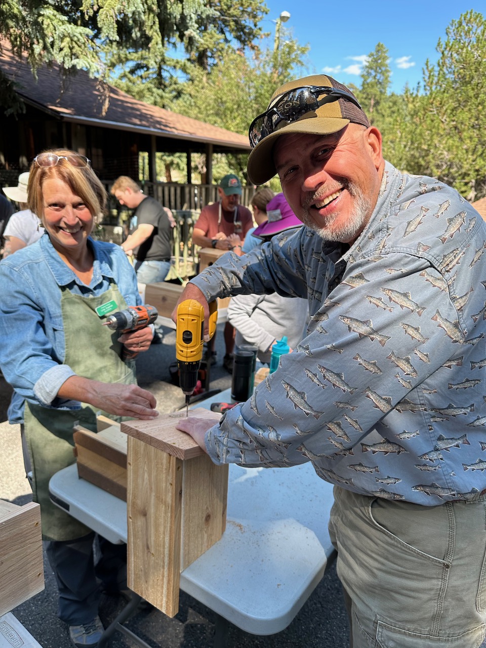 Evergreen Audubon Members and Friends Turn out to Build Record Numbers of Nestboxes—And Help Solve the Bird Housing Crisis!